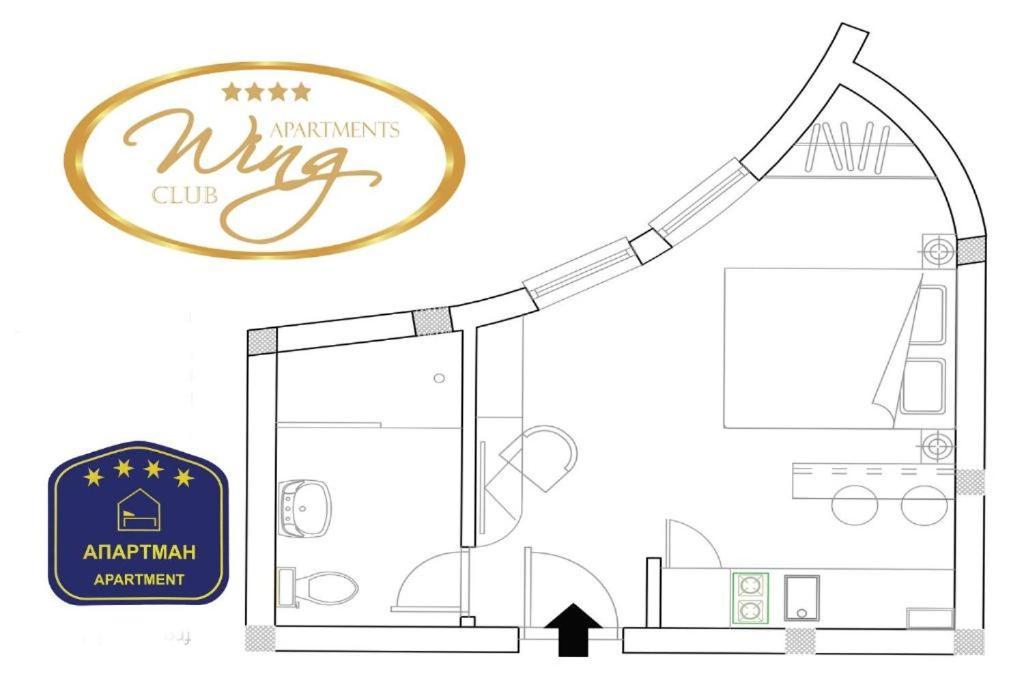 Wing Club Dajana Aparthotel Jagodina Exterior foto